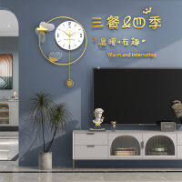 Minimalist Nordic Modern Quartz Wall Clock, Creative Mute นาฬิกาแฟชั่นขนาดใหญ่บ้านห้องนั่งเล่นร้านอาหาร Entrance ตกแต่ง Wall Watch