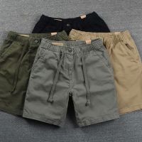 COD SDFERTREWWE 【ready stock】100 Cotton Shorts Mens Shorts Knee-Length Shorts Korean Style Straight Denim Shorts Men Korean Style Casual Shorts