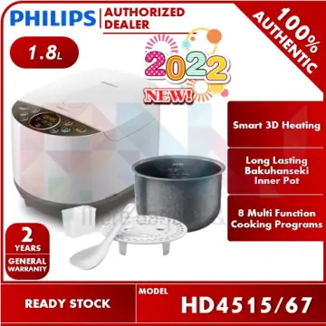 Rice cooker 3000 series Philips Digital Rice Cooker HD4515/29