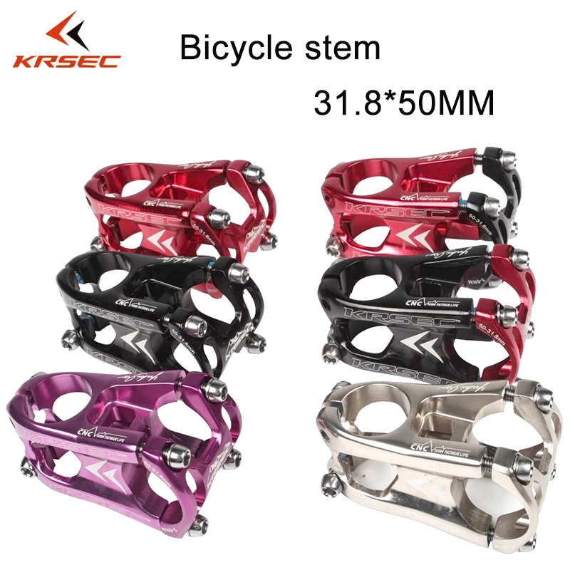 KRSEC 17° Bicycle stems 31.8/35*60mm MTB XC AM DH Road Bike handlebar bar Stem 
