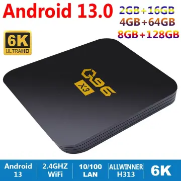 Android 13 G96 MAX A13 Cortex-A53 Smart TV Box 4G 64GB 32G 8K Dual Wifi  2.4G 5G BT 8.0 Media Player TV BOX Set Top Box