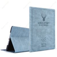 Case for IPad Air4 5 10.9 quot; Pro11 IPad 10.2 quot; 9th Gen Luxury Vintage Deer Head Leather Smart Stand Case for IPad Air1 2 9.7 quot; Funda