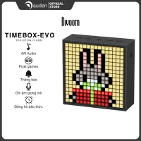 Loa bluetooth thông minh Divoom Timebox-Evo, màn hình LED 256 Full RGB, đồng hồ báo thức, ghi âm