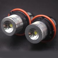 AutoAccessories 2ชิ้นไฟตานางฟ้า LED 12-24V 6W 800LM 6000K หลอดไฟสำหรับ BMW E39/E53/E60/E61/E63/E64/E65/E66/E87