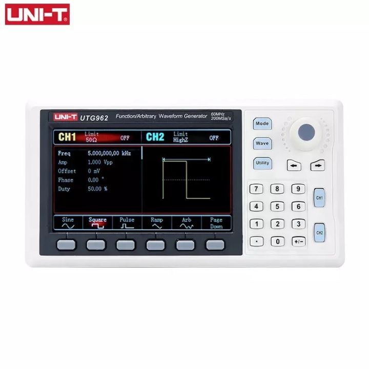 uni-t-utg962e-waveform-generator-60mhz-เครื่องกำเนิดสัญญาณ-เครื่องกำเนิดสัญญาณรูปคลื่นไฟฟ้า-เครื่องกำเนิดคลื่นไฟฟ้า-ของแท้-สินค้าพร้อมส่ง