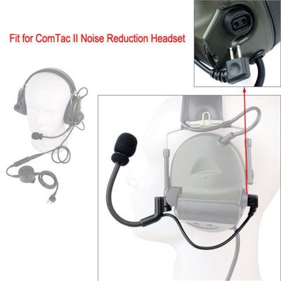 Tactical COMTAC Headset Microphone Replacement Accessory Microphone for COMTAC II III IV Noise Reduction Shooting Headset