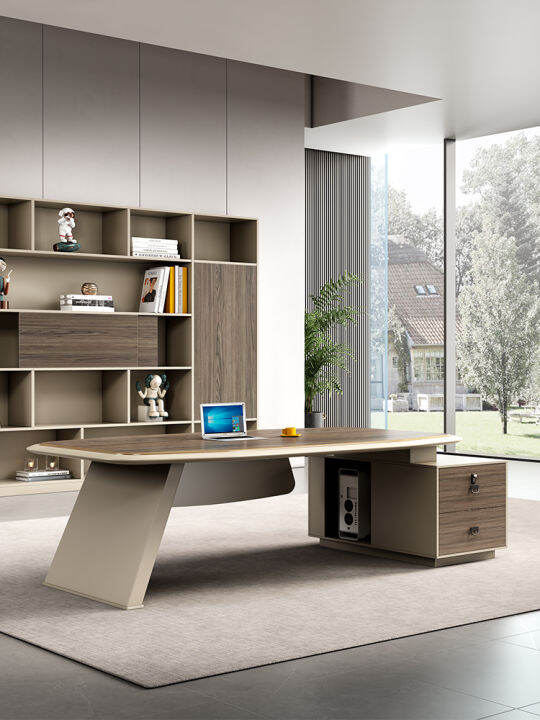 Highend desk modern minimalist boss desk manager's office desk single