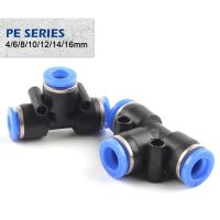 Pneumatic Fittings PE Air Hose Quick Couplings 4mm 6mm 8mm10mm 12mm 14mm 16mm Water Pipe Connector Pneumatic Parts