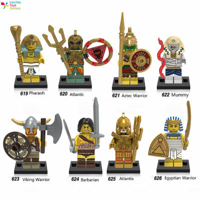 LT【ready Stock】Legoing Minifigures Building Blocks อียิปต์โบราณโรมโบราณ Atlantis ประกอบอาคารบล็อก Toys1【cod】