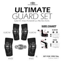 ชุดสนับศอก-เข่า ครบเซต 4 ชิ้น cruzee ultimate guard