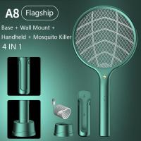 4 IN 1 6 LED Trap Mosquito Killer Lamp 3000V Electric Bug Zapper USB Rechargeable Summer Fly Swatter Trap Flies Insect Killer