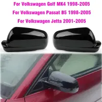 Cubiertas De Espejo Retrovisor ABS, Fibra De Carbono, Negro Brillante, Para Vw Mk4กอล์ฟ Passat B5 1998-2005 Jetta 2001 2002 2003ฝา2004