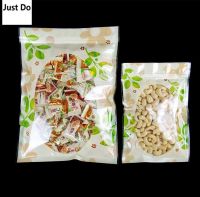 100pcs Green plastic ziplock Bag Self Seal Zipper Ziplock Packing Food Bag Retail Resealable Baking Packaging Bag Food Storage Dispensers