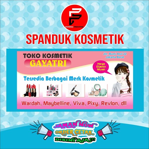 Spanduk Toko Kosmetik Banner Toko Alat Kecantikan Ban - vrogue.co