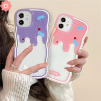 Soft TPU กรณี Vivo Y02s Y15s Y16 Y22 Y12s Y21 Y20 Y17 Y11 Y35 Y02 Y33s Y15 Y22s Y15A Y12i Y50 V20 V25E Y30 Y91C Y91 V25 V21 Y21s Y12 Y93ไอศครีมฤดูร้อนขอบลอนกรณีกันกระแทก Soft Cover