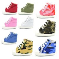 COD SDGREYRTYT Baby Shoes Boys Girls Newborn Baby Camouflage First Step Crawling Baby Canvas Shoes