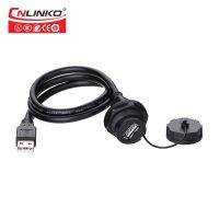 【Innovative】 Cnlinko ขั้วต่อ YU-USB กันน้ำ9พินกลางแจ้ง USB 2.0อะแดปเตอร์ปลั๊กตัวเมียซ็อกเก็ตเมาท์ + สายข้อมูล1ม. ขั้วต่อ USB3.0