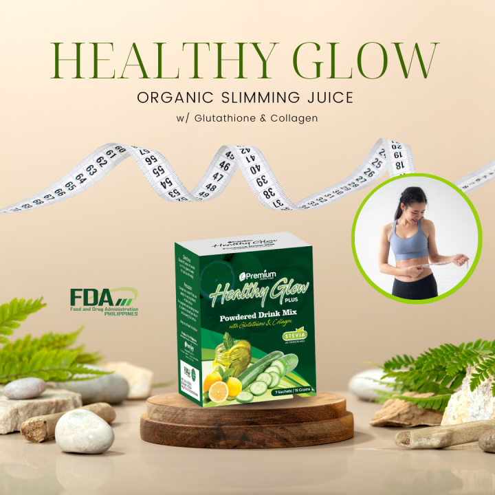 1 BOX ORIGINAL HEALTHYGLOW PLUS With Glutathione & Collagen Slimming