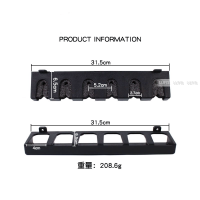 ที่วางคันเบ็ดตกปลาแบบแนวตั้ง6ท่อน,ติดผนังแบบแยกส่วน