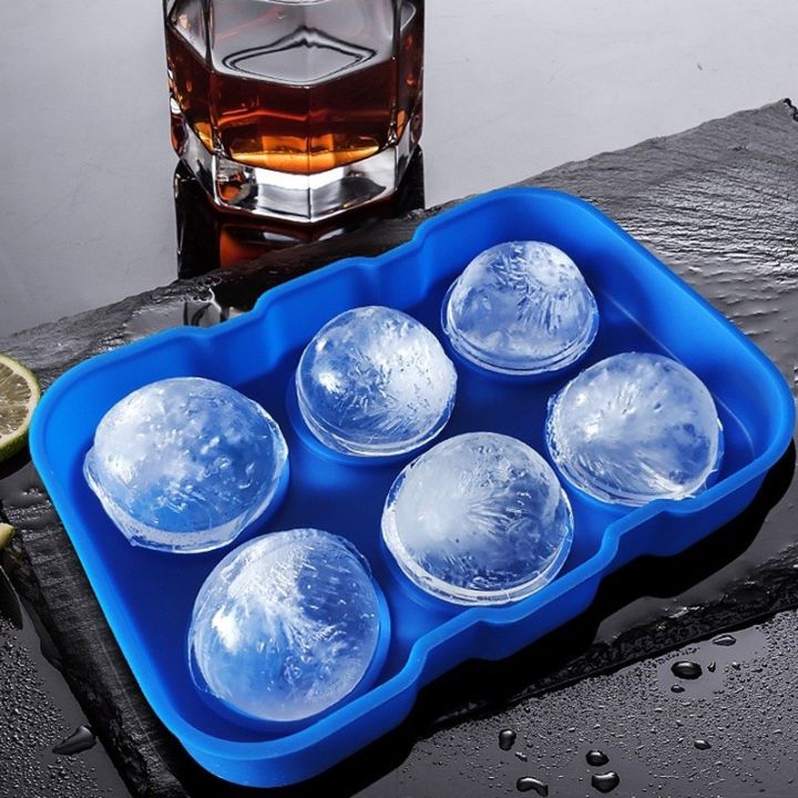 บล็อคทำน้ำแข็งกลมวิสกี้-6-ลูก-ที่ทำน้ำแข็งกลม-ที่ทำน้ำแข็ง-พิมพ์น้ำแข็งกลม-พิมพ์น้ำแข็งลูกบอล-บล๊อคน้ำแข็ง-ที่ทำice-ball