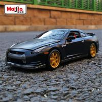 Maisto 1:24 2009 Nissan GTR โมเดล Mobil Sport Aloi Diecast Mobil Balap Logam Koleksi Simulasi Tinggi Hadiah Mainan-An