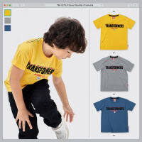 TM-1278 เสื้อยืดเด็กลายหุ่นยนต์ Transformers ลิขสิทธิ์แท้ พร้อมส่ง เทคนิคงานปัก