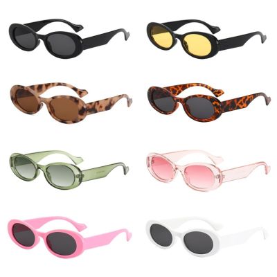 แว่นกันแดด UV400ผู้หญิงผู้ชายทรงรีขนาดเล็กสีเจลลี่สำหรับกลางแจ้งแว่นตากันแดดแว่นตาสำหรับเดินทาง