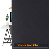 Removable 100 Light Blocking Static Total Blackout Window Film Privacy Room Darkening Window Tint Black Window Sticker