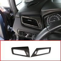 Carbon Fiber For BMW 2 Series F45 F46 218I 2015-2018 Car Essories ABS Chrome Side Air Conditioning Vent Outlet Frame Trim LHD