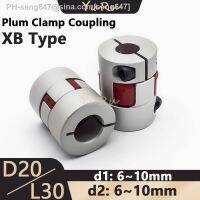 1PCS D20L30 Series Flexible Plum Clamp Coupler Size D20 L30 Bore 6/6.35/8/10mm Aluminium Shaft CNC Jaw Shaft Motor Coupling