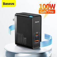 Baseus 100วัตต์ GaN5 Pro USB ชาร์จ U + C Prot ค่าเร็ว4.0 3.0 USB-C Type C ชาร์จอย่างรวดเร็วสำหรับ IPhone13Pro Max MacBook แล็ปท็อปมาร์ทโฟน