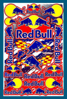 สติกเกอร์ ติดรถ Red Bull (สีน้ำเงินเหลือง) RB541สติกเกอร์แต่งรถ สำหรับรถมอเตอร์ไซค์ ติดรถยนต์ รถแข่ง รถซิ่ง ติดหมวกกันน็อค Sticker จำนวน 1 แผ่น