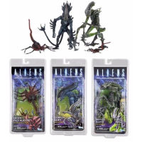 Warrior Aliens Vs Predator Figure Series Queen Face Hugger Warrior Alien Gorilla PVC Action Figure ของเล่น Joint Movable ตุ๊กตา