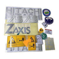 Excavator สติกเกอร์ ZAX70-5G Hitachi ทั้งเครื่องสติกเกอร์โลโก้อันตรายป้าย ZAX75US ZAX225US 135UR 128 138UR 55UR สติกเกอร์โลโก้