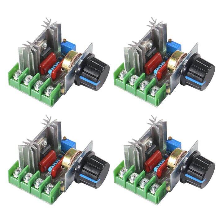 4Pcs 2000W 25A PWM Motor Speed Control Module Dimmer Speed Regulator AC