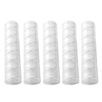 10 Micron 10 Inch x 2.5 Inch String Wound Sediment Water Filter Cartridge Whole House Sediment Filtration, Universal Replacement for 10 Inch RO Housing