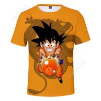 เด็ก DragonBall Super T-shirt เด็กชาย / หญิงอะนิเมะพิมพ์เสื้อยืดถัก