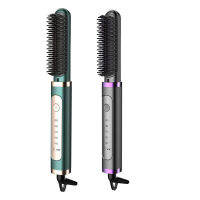 Electric Heated Straightening Comb Hair Straightener Brush Ceramic Brushe Curler Hot Comb for Beard Hair Style Tool(EU Plug)