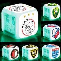 （HOT NEW） FC Schtclock Holland Soccer ClubAlarm Clock Reloj Despertador Reveil Enfant Night LightDisplay Watch