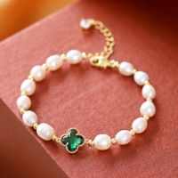 COD SDGREYRTYT Factory price 6-7mm natural freshwater rice pearl bracelet for women