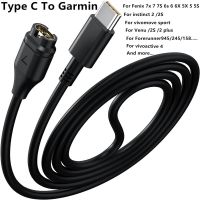 Type C Watch Charger for Garmin Venu 2 plus Forerunner 945 255 Fenix 7 6 5 TACTIX 7 instinct 2 EPIX 2 Enduro Fast Charging Cable