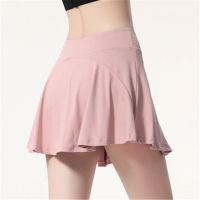 Women Summer Tennis Pleated Skirts Fitness 2 In 1 High Waist Outdoor Athletic Yoga Golf Badminton Running Skorts With Pocket