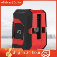 DUKA ระดับเลเซอร์ Atuman เส้นสีแดงปรับระดับตัวเองกันน้ำ360แนวนอนและแนวตั้งระดับเลเซอร์ทรงพลังพิเศษ