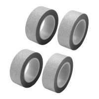 4pcs 10M Glitter Washi Tape Stick Self Adhesive Decorative Decora Craft DIY Paper Silver