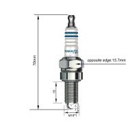 Motorcycle Iridium Spark Plug B7RIU for CR7E CPR7EA-9 CPR8EA-9 CPR8EAIX-9 96067 CR8E CR8EIX IU24 IU22 UR4DC PRG6HCC