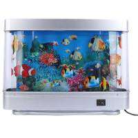 Artificial Tropical Fish Tank Lamps Aquarium Decorative Night Light Virtual Ocean Dynamic LED Table Lamp Cute Room Decor Gift