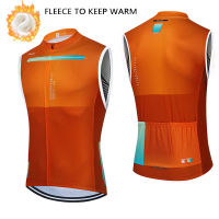 Winter Thermal Fleece Cycling Vest 2022 New Sleeveless Cycling Vest Warm Bicycle Vest MTB Road Bike Tops Warm Cycling Jersey Men