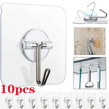 10Pcs/Set Heavy Duty Hanging Hook,Magnetic Metal Hooks,Heavy Duty Earth  Magnets with Hooks,for Kitchen,Bathroom,Garage,and Office Use(12mm) 