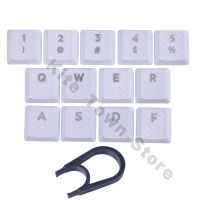 13pcs White Texture Tactility Backlit Replacement Keycaps for G813 G815 G913 G915 TKL RGB Mechanical Keyboard