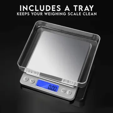 Food Scale 1g-15kg Digital Kitchen Scale High Accurate Multi-Function  Back-Lit LCD Stainless Steel Scale for Cooking Baking